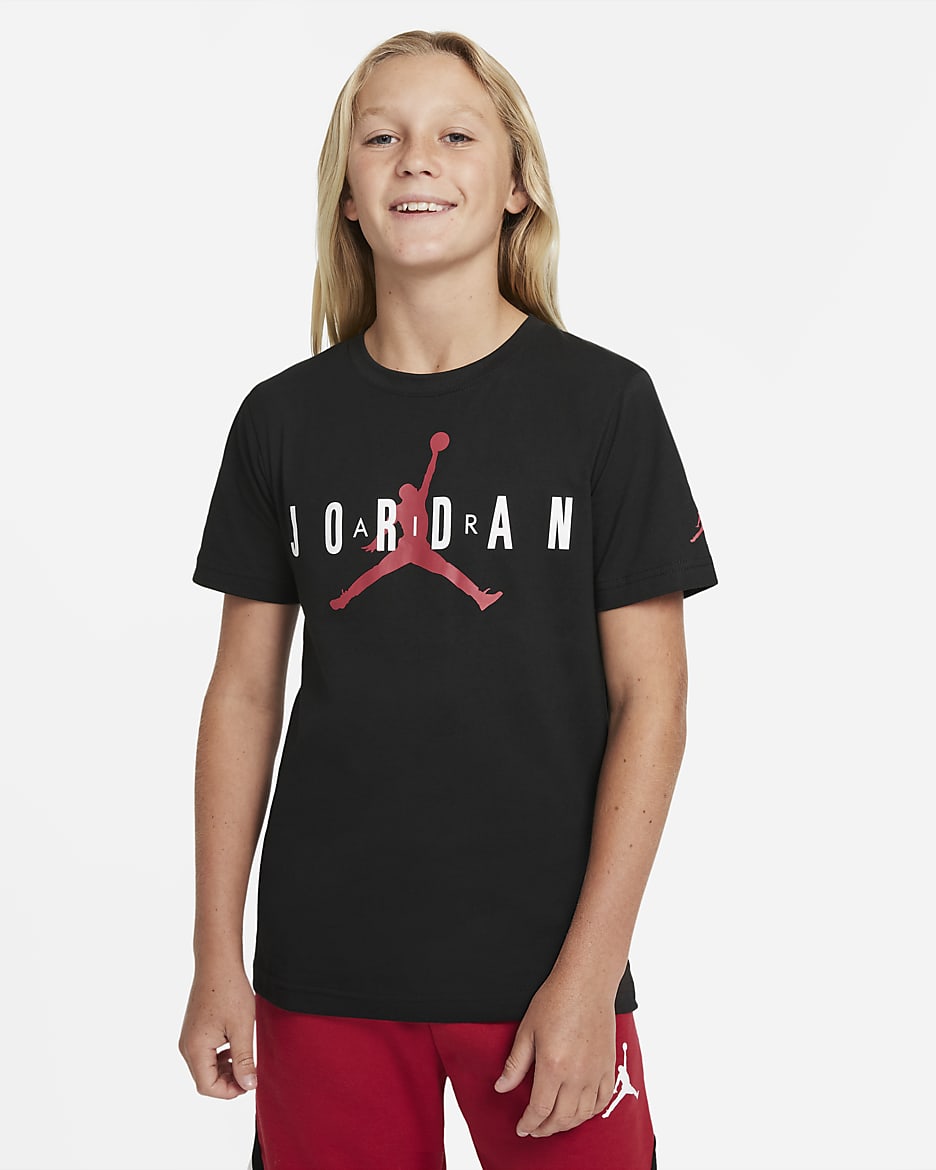 Red white and black jordan einseitig shirt